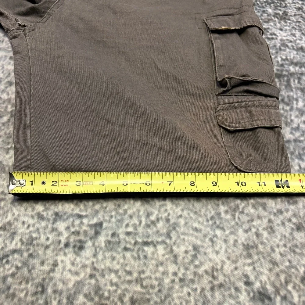 Rugged Wear Cargo Shorts Mens 38 Brown Outdoor Utility Hiking Skater Y2K